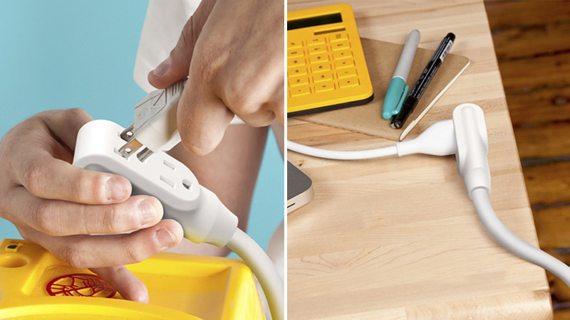 Illustration for article titled A Stiff Bendy Cable Keeps This Power Bar Exactly Where You Put It